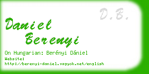 daniel berenyi business card